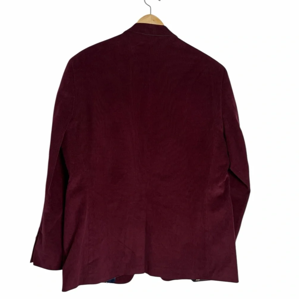 Lauren Ralph‎ Lauren Burgundy Corduroy Blazer